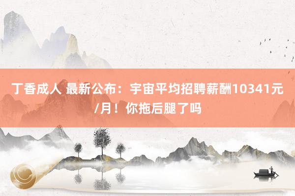 丁香成人 最新公布：宇宙平均招聘薪酬10341元/月！你拖后腿了吗